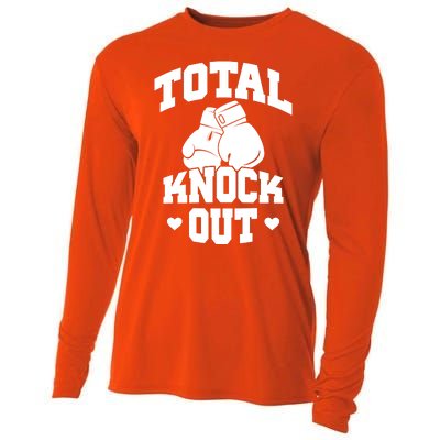 Total Knock Out Boxing Cute Gift Cooling Performance Long Sleeve Crew