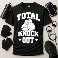 Total Knock Out Boxing Cute Gift Cooling Performance Crew T-Shirt