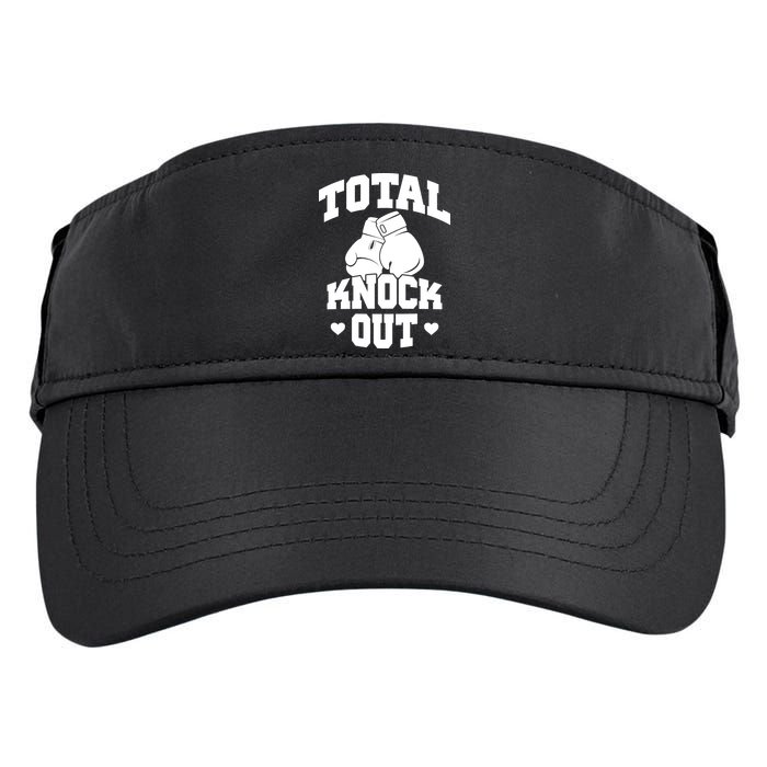 Total Knock Out Boxing Cute Gift Adult Drive Performance Visor