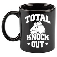 Total Knock Out Boxing Cute Gift 11oz C Handle Ceramic Mug