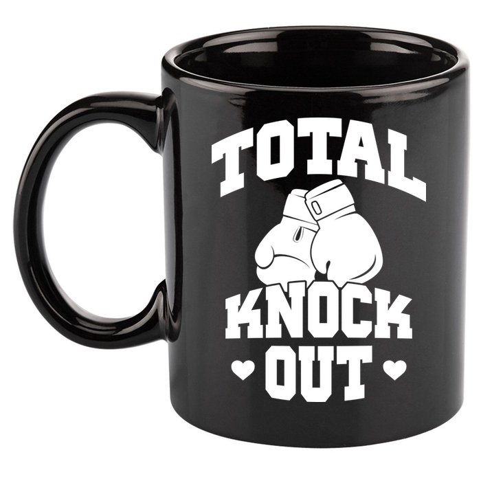 Total Knock Out Boxing Cute Gift 11oz C Handle Ceramic Mug