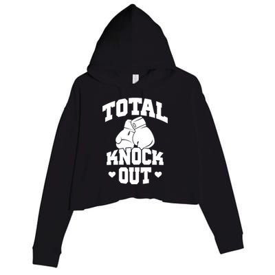 Total Knock Out Boxing Cute Gift Crop Fleece Hoodie