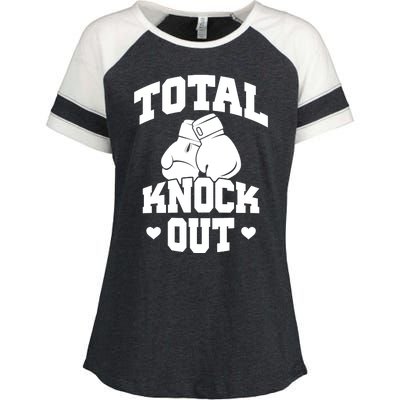 Total Knock Out Boxing Cute Gift Enza Ladies Jersey Colorblock Tee