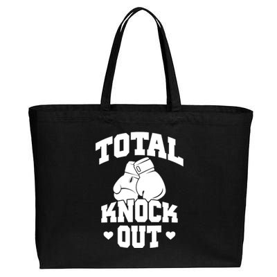 Total Knock Out Boxing Cute Gift Cotton Canvas Jumbo Tote