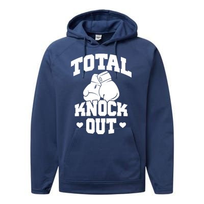 Total Knock Out Boxing Cute Gift Performance Fleece Hoodie