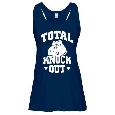 Total Knock Out Boxing Cute Gift Ladies Essential Flowy Tank