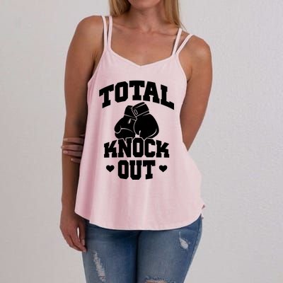 Total Knock Out Boxing Cute Gift Women's Strappy Tank