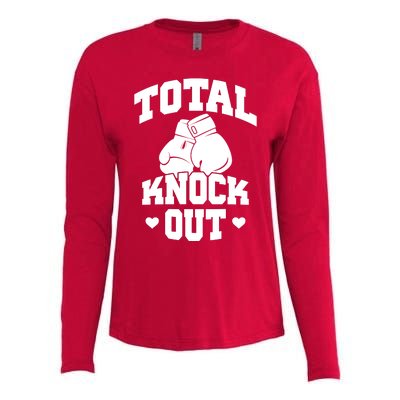 Total Knock Out Boxing Cute Gift Womens Cotton Relaxed Long Sleeve T-Shirt