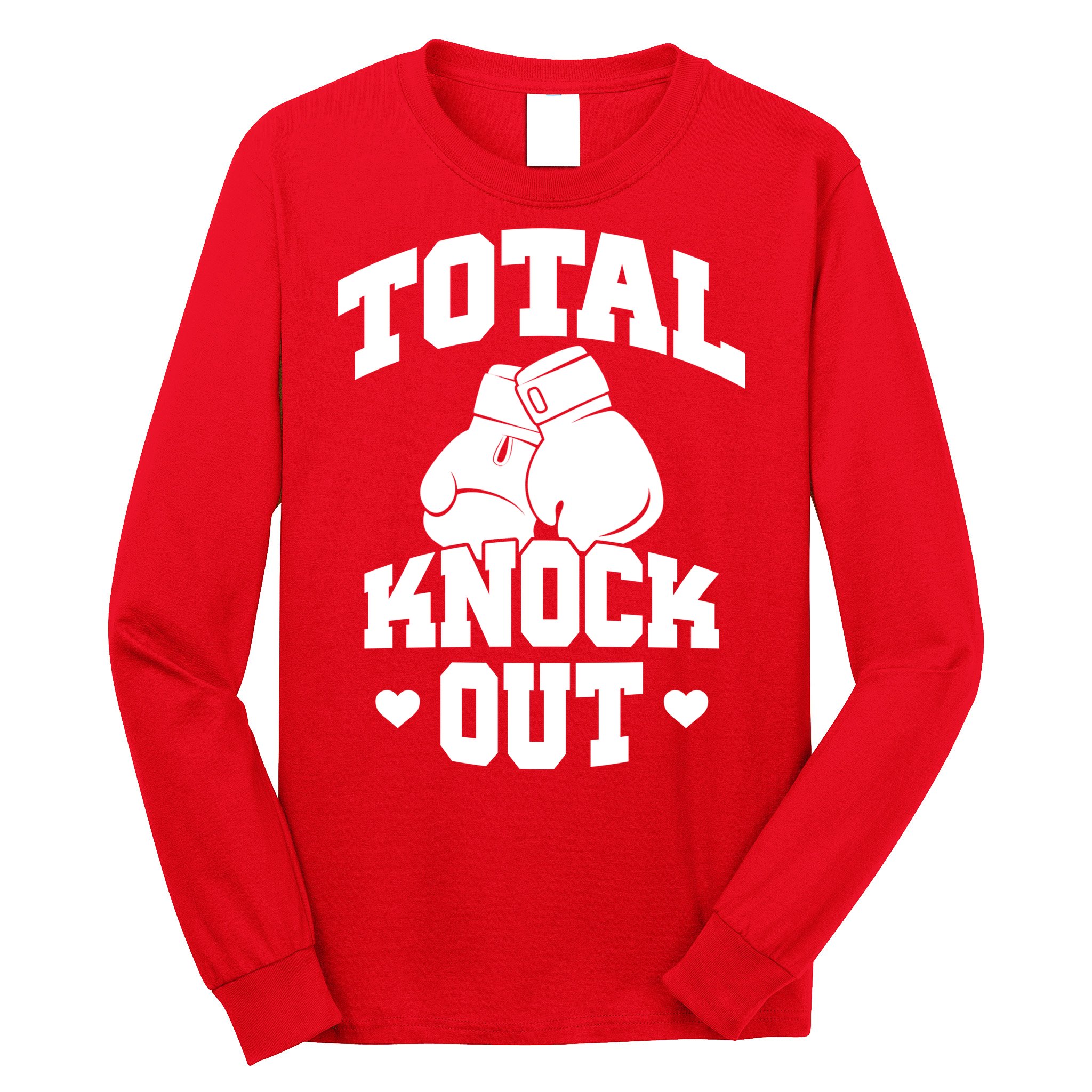 Total Knock Out Boxing Cute Gift Long Sleeve Shirt