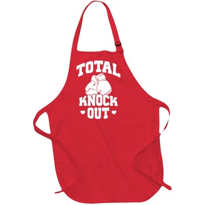 Total Knock Out Boxing Cute Gift Full-Length Apron With Pockets