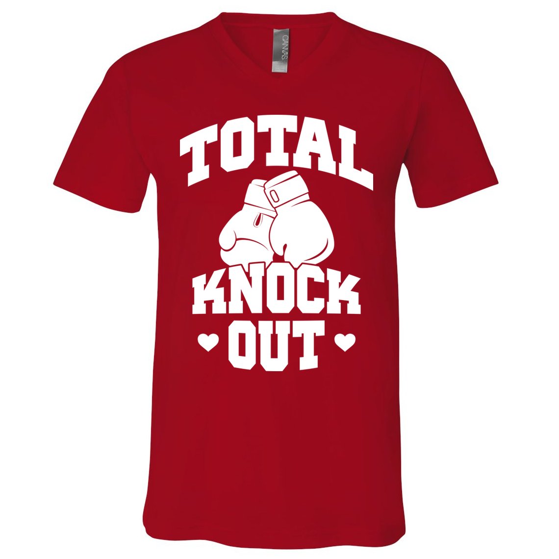 Total Knock Out Boxing Cute Gift V-Neck T-Shirt