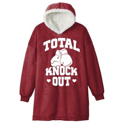 Total Knock Out Boxing Cute Gift Hooded Wearable Blanket