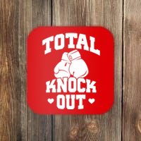 Total Knock Out Boxing Cute Gift Coaster