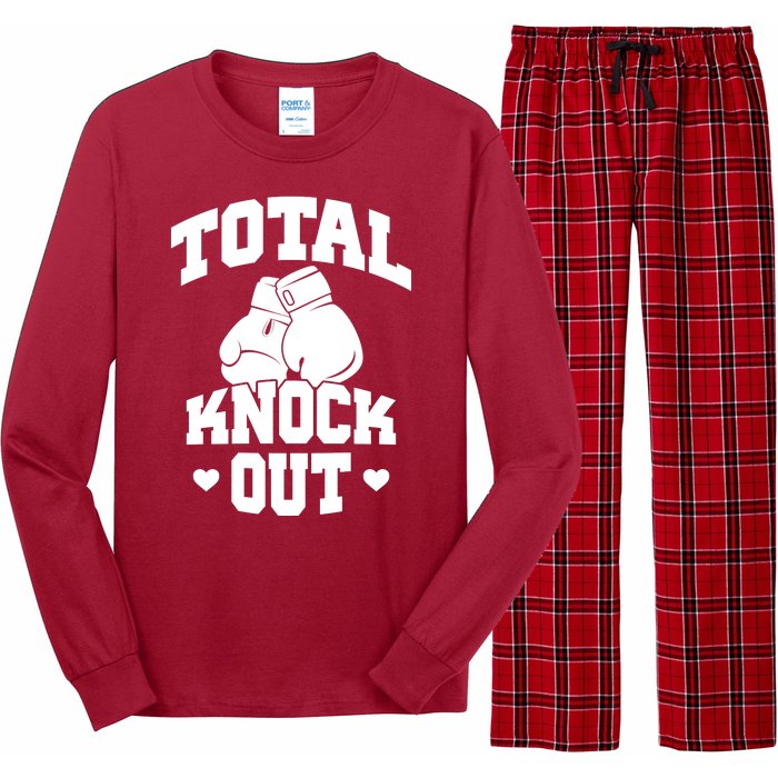 Total Knock Out Boxing Cute Gift Long Sleeve Pajama Set