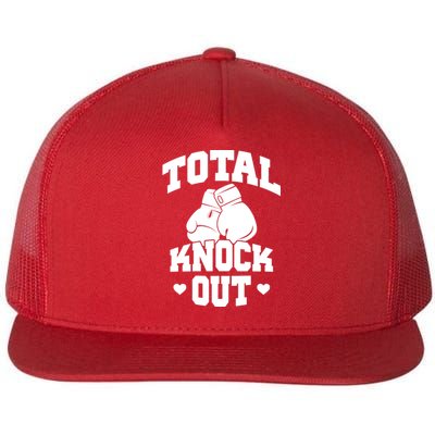 Total Knock Out Boxing Cute Gift Flat Bill Trucker Hat