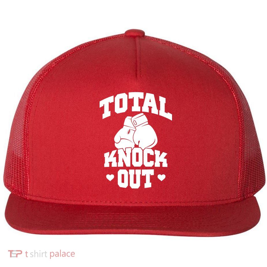 Total Knock Out Boxing Cute Gift Flatbill Hat