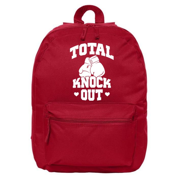 Total Knock Out Boxing Cute Gift 16 in Basic Backpack