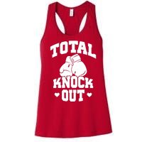 Total Knock Out Boxing Cute Gift Women's Racerback Tank