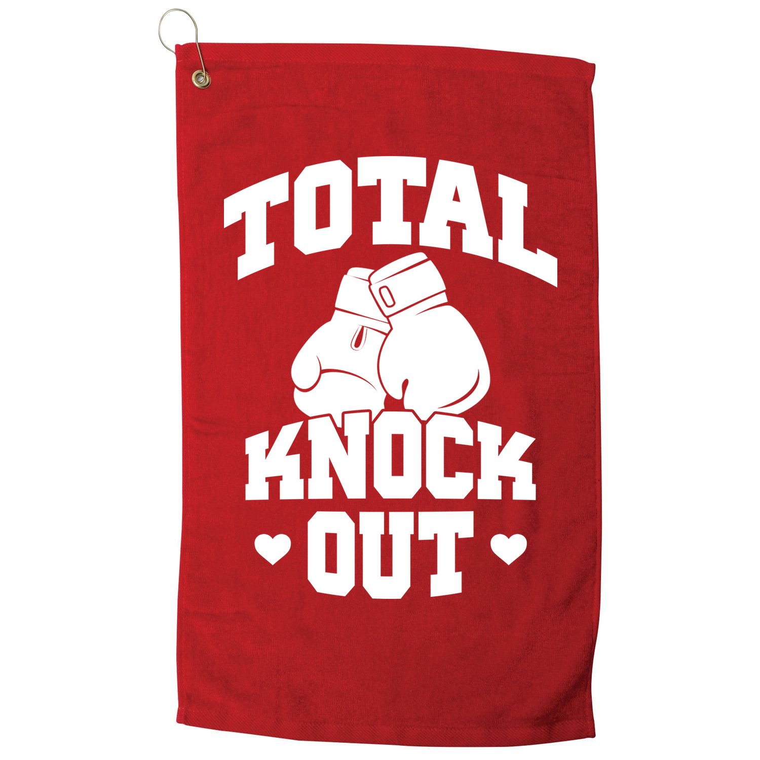 Total Knock Out Boxing Cute Gift Golf Towel