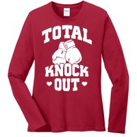 Total Knock Out Boxing Cute Gift Ladies Long Sleeve Shirt