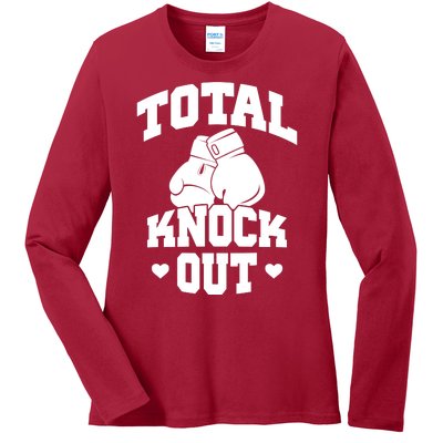 Total Knock Out Boxing Cute Gift Ladies Long Sleeve Shirt