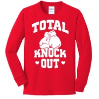 Total Knock Out Boxing Cute Gift Kids Long Sleeve Shirt