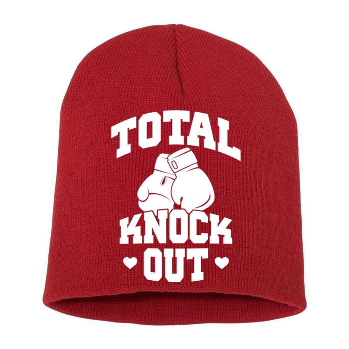 Total Knock Out Boxing Cute Gift Short Acrylic Beanie