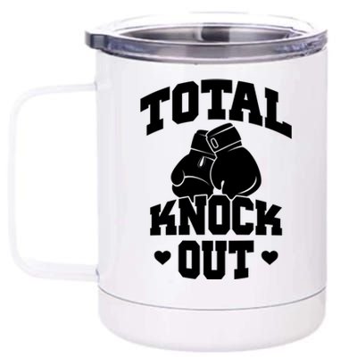 Total Knock Out Boxing Cute Gift 12 oz Stainless Steel Tumbler Cup