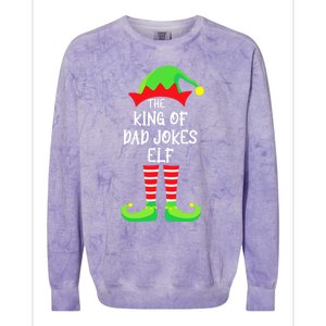 The King Of Dad Jokes Funny Funny Gift Colorblast Crewneck Sweatshirt