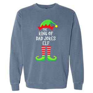 The King Of Dad Jokes Funny Funny Gift Garment-Dyed Sweatshirt