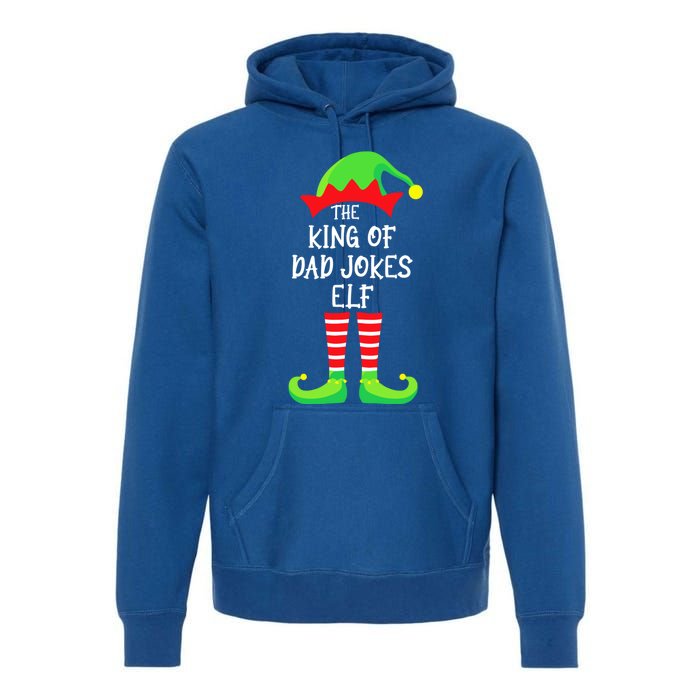 The King Of Dad Jokes Funny Funny Gift Premium Hoodie