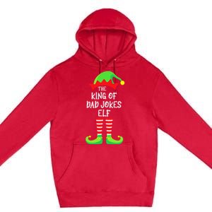 The King Of Dad Jokes Funny Funny Gift Premium Pullover Hoodie