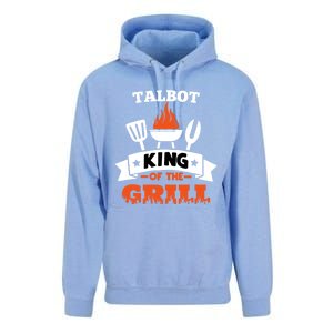 Talbot King Of The Grill Grilling Bbq Chef Master Cooking Gift Unisex Surf Hoodie