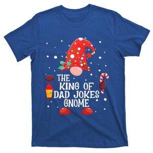 The King Of Dad Jokes Gnome Matching Family Christmas Gnome Gift T-Shirt