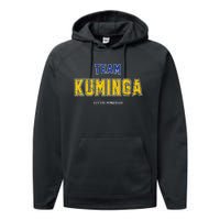 Team Kuminga Proud Family Last Name Surname Performance Fleece Hoodie