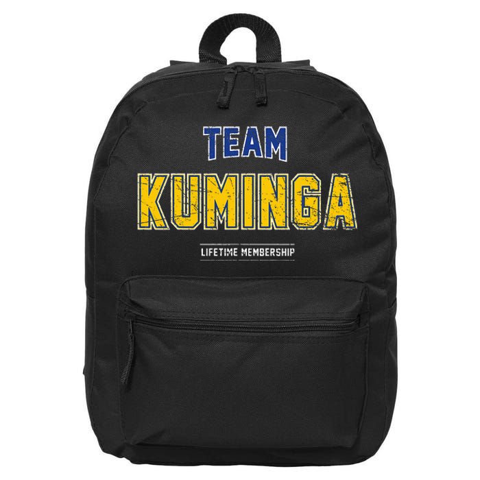 Team Kuminga Proud Family Last Name Surname 16 in Basic Backpack