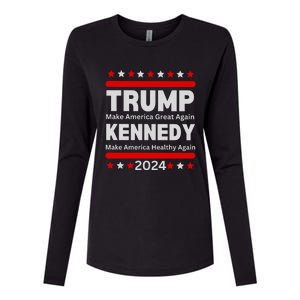 Trump Kennedy Rfk Jr Maga Maha Womens Cotton Relaxed Long Sleeve T-Shirt