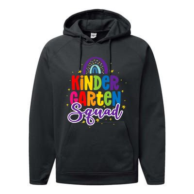 Teacher Kindergarten Squad Performance Fleece Hoodie