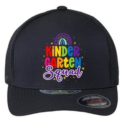 Teacher Kindergarten Squad Flexfit Unipanel Trucker Cap