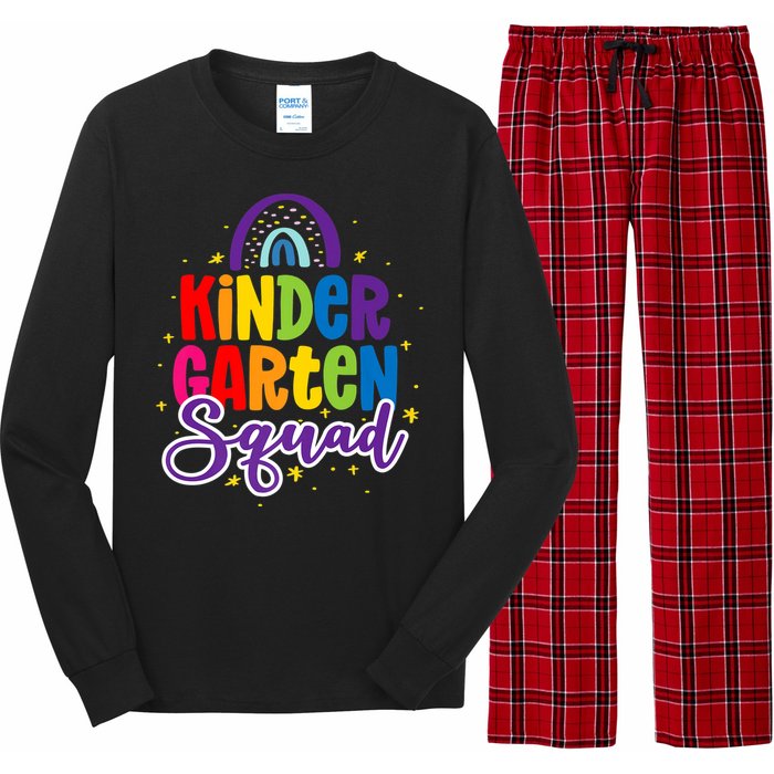 Teacher Kindergarten Squad Long Sleeve Pajama Set