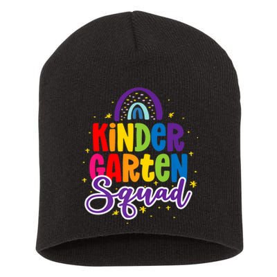 Teacher Kindergarten Squad Short Acrylic Beanie