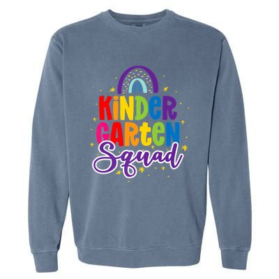 Teacher Kindergarten Squad Garment-Dyed Sweatshirt