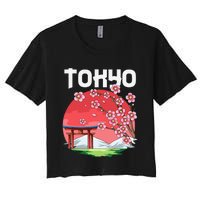 Tokyo Kyokujitsuki Sakura Japan Gift Women's Crop Top Tee