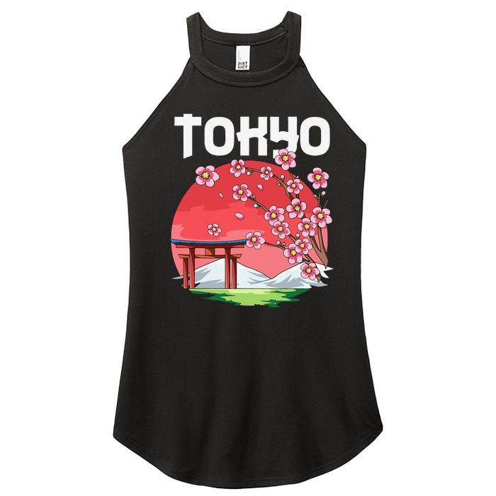 Tokyo Kyokujitsuki Sakura Japan Gift Women's Perfect Tri Rocker Tank