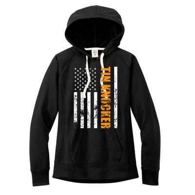 Tin Knocker Sheet Metal Worker Women's Fleece Hoodie