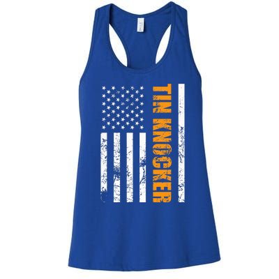 Tin Knocker Sheet Metal Worker Women's Racerback Tank