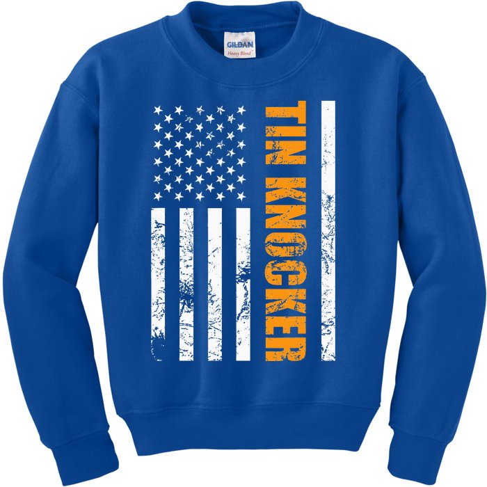 Tin Knocker Sheet Metal Worker Kids Sweatshirt