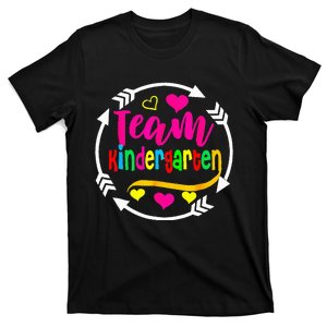 Team Kindergarten Student Arrows Back To School First Day T-Shirt