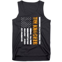 Tin Knocker Sheet Metal Worker American Vertical Flag Usa Tank Top