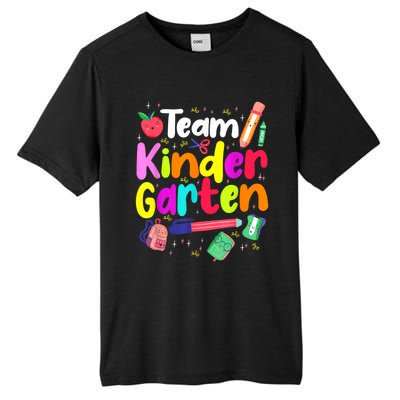 Team Kindergarten Teacher Educator Back To School Instructor Tall Fusion ChromaSoft Performance T-Shirt